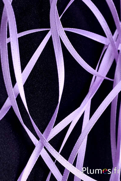 Nastro raso - larghezza 3 mm - lilla  